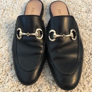 Black Mules w/ Gold Buckle - 275 Central